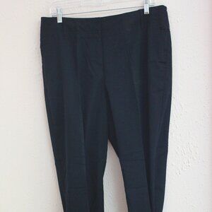 #399 Chico's Dark Grey Black Dress Pants Size 2 Regular (12)